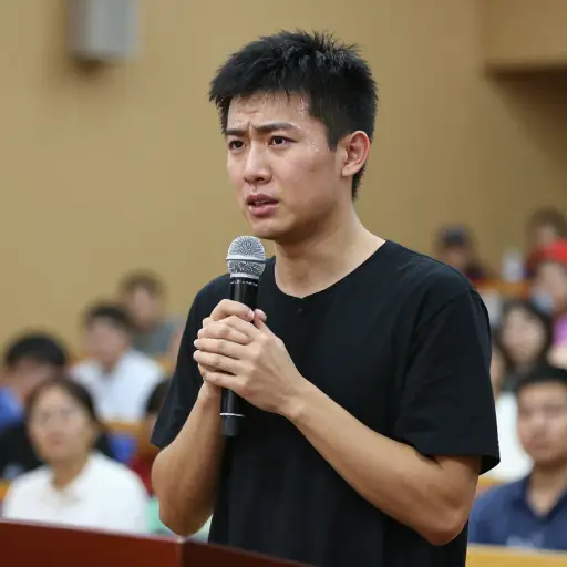 一想到公开演讲，他就尴尬到焦虑的程度。