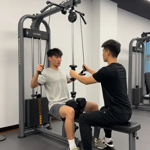 我请私人教练教我如何使用这台器械。