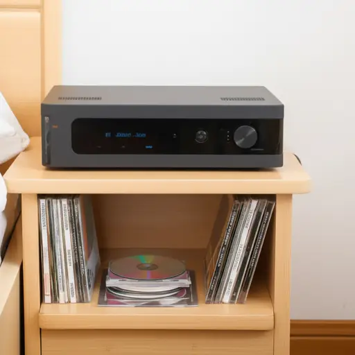 我房间里有一台CD播放器。