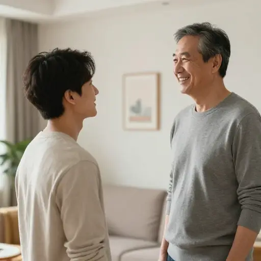 他崇拜他的父亲作为榜样。