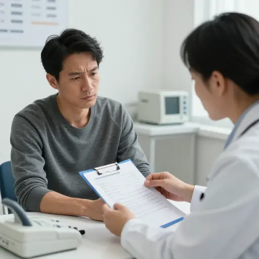 病人被告知他的艾滋病病毒检测结果为阳性。