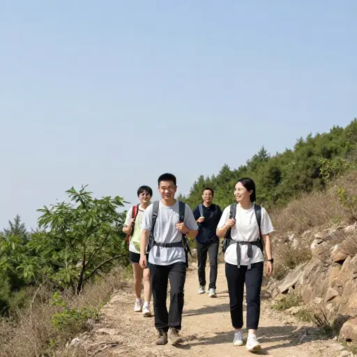 他们享受徒步旅行，而不是整天坐在办公室。