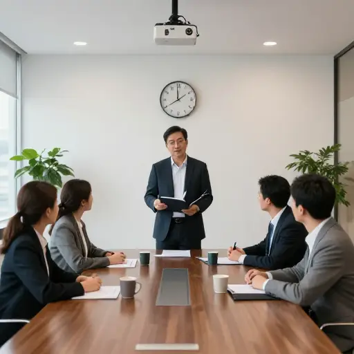 会议将在下午三点准时开始。