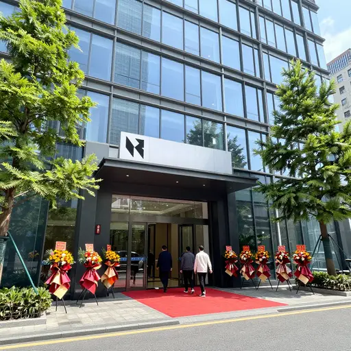 这家银行在市中心新开了一家分行。