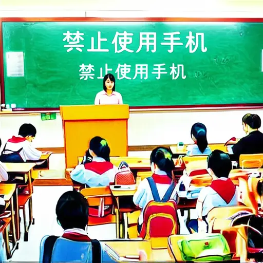 学校禁止学生在课堂上使用手机。