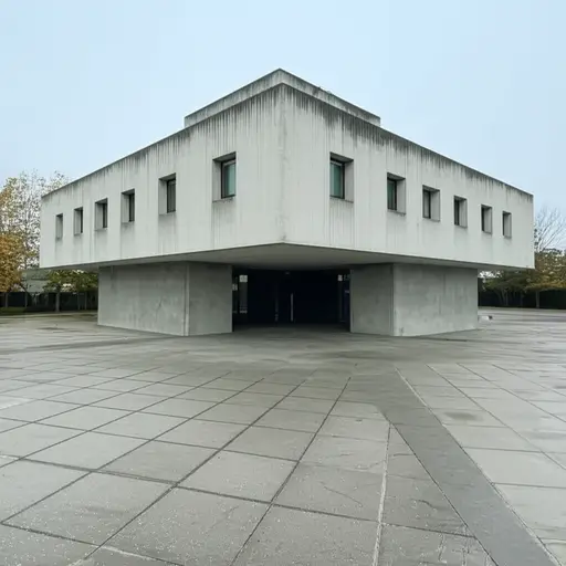 这座建筑建于20世纪80年代。