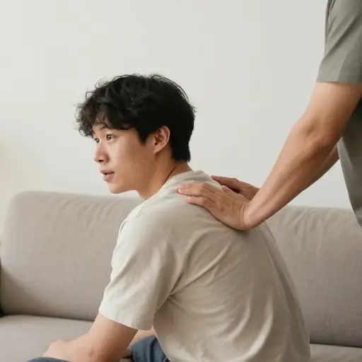 你能帮我揉一下背吗？