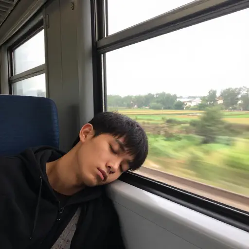 他整个旅程都在睡觉。