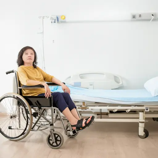 中风后她的右臂出现了瘫痪。