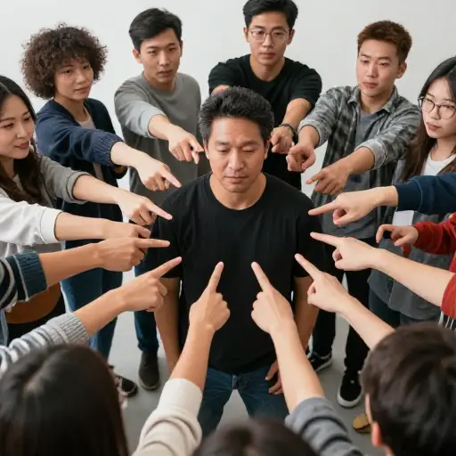 每个人都在指着我。