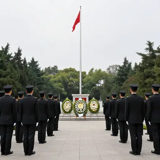 举行了一场仪式以纪念战争英雄。