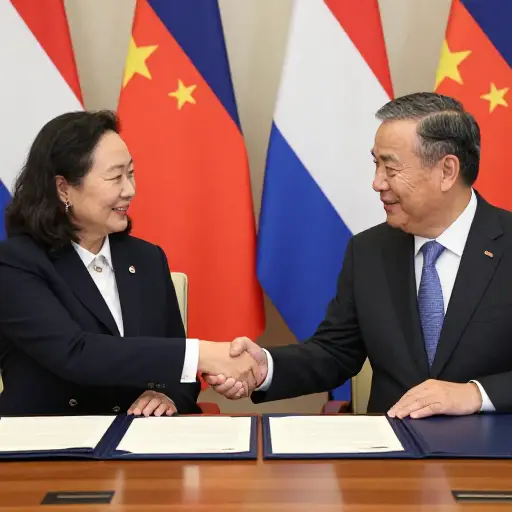 两国谈判达成了一项和平条约以结束战争。