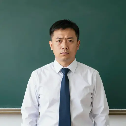 那位老师是个身材矮小、严厉的男人。