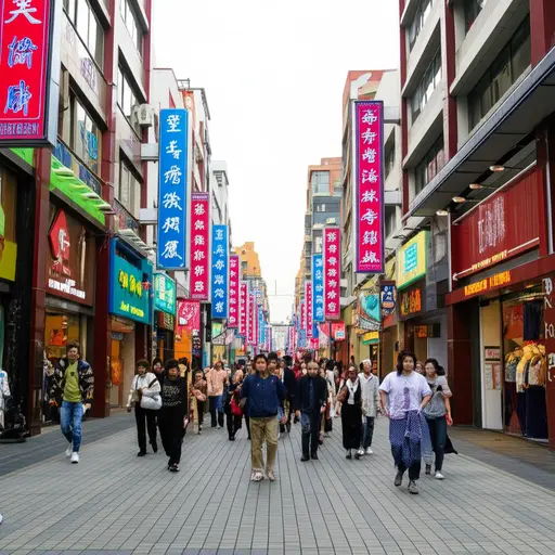 城里有很多商店。