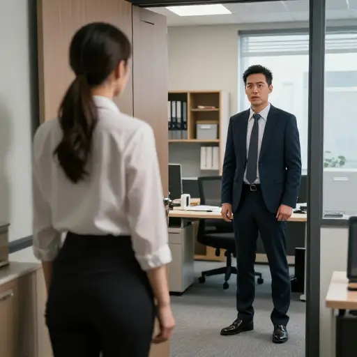 大吵一架后，她发誓再也不踏进他的办公室。