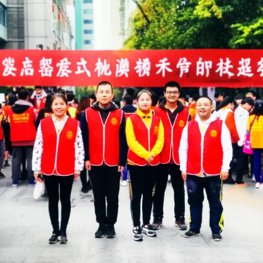 志愿者们在活动中维持秩序，确保每个人都遵守规则。