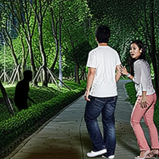 那个突然从树丛里跳出来的黑影把我们吓了一大跳。