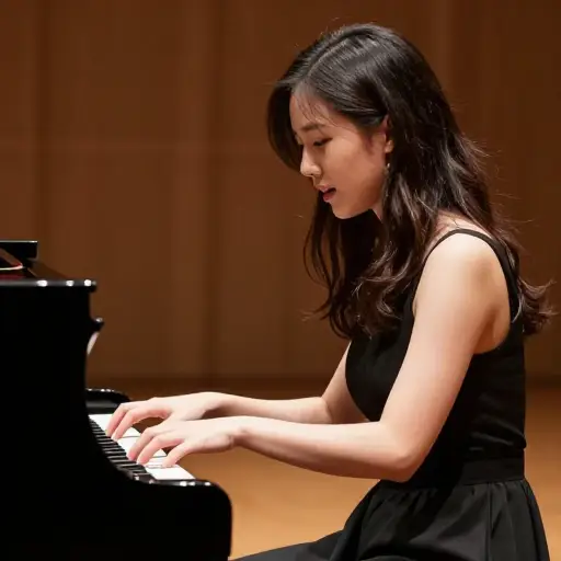 她演奏这首曲子既有技术上的精准，又富有艺术才华与灵气。