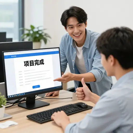 你按时完成了项目？真为你高兴！