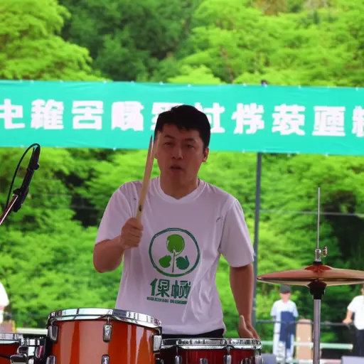 他一直是个致力于环保事业的鼓手。