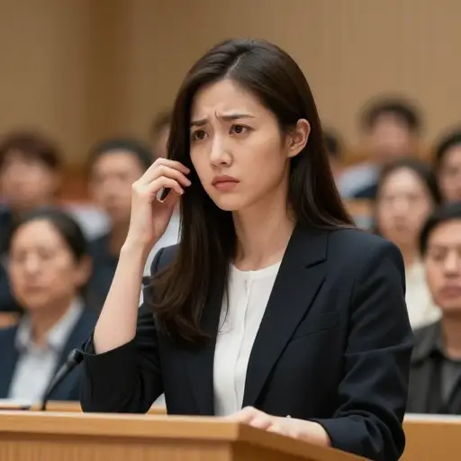 她的自信水平会根据情况而波动。