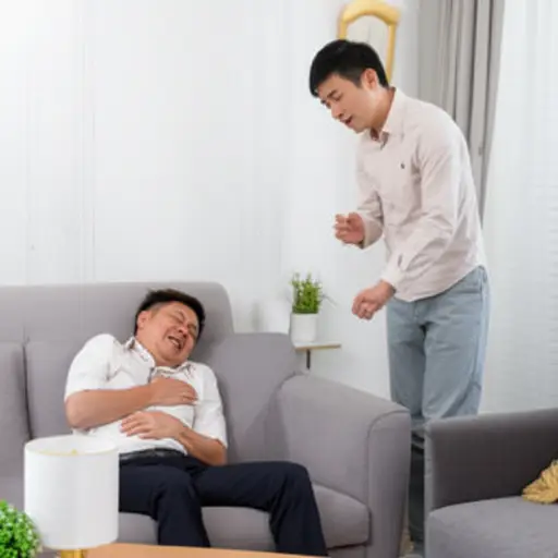 我发现我父亲心脏病发作了。