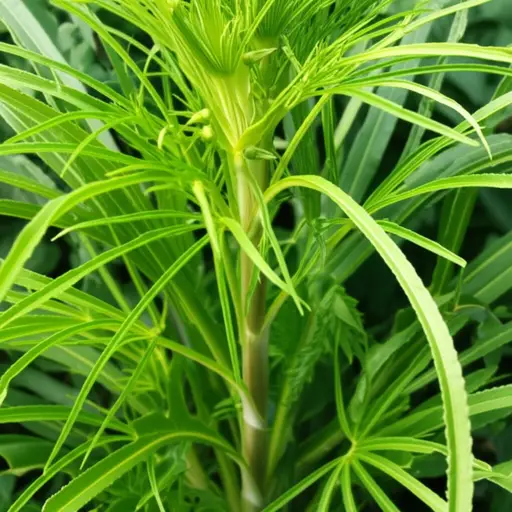 这种植物有一个真正的茎，被称为真中柱。