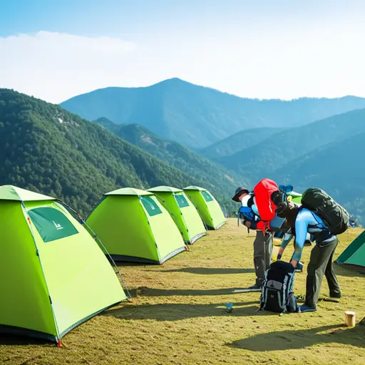 这次徒步旅行将从山脚下的营地开始。