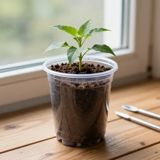 我们可以利用废旧塑料瓶来制作花盆。