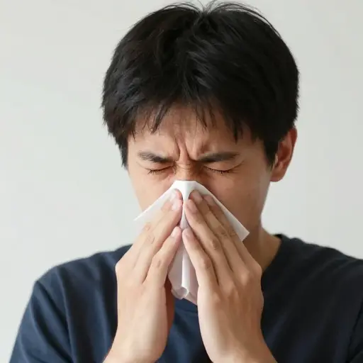 打喷嚏时捂住鼻子是礼貌的。