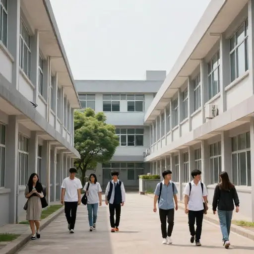 一些学生住在大学校园里。