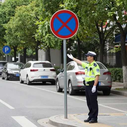 对不起，这里不允许停车。