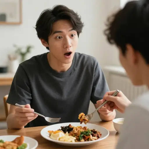 令我惊讶的是，他吃光了整个东西。