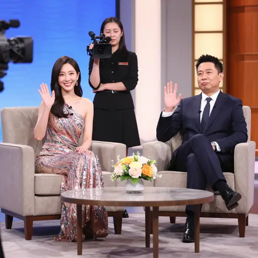 那场名人访谈全是关于时尚和派对的空洞闲聊。