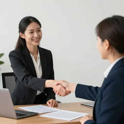 她和她以前的一位同事建立了合作关系。