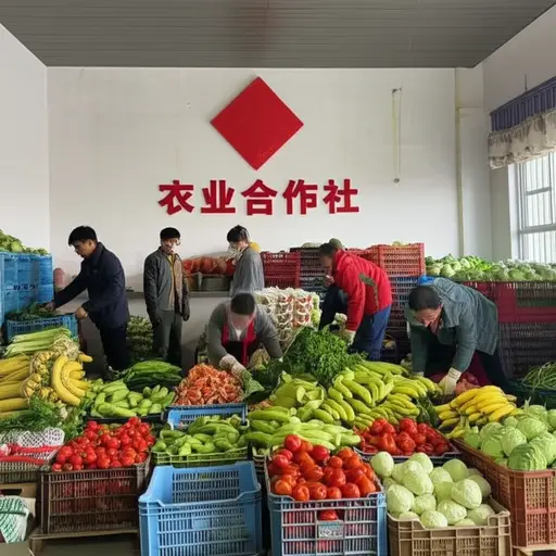 这个农业合作社帮助小农户销售他们的产品。