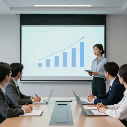 公司报告称过去一年市场份额稳步增长。