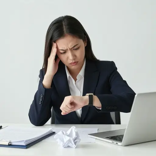 她显然对项目一再延误感到恼怒。