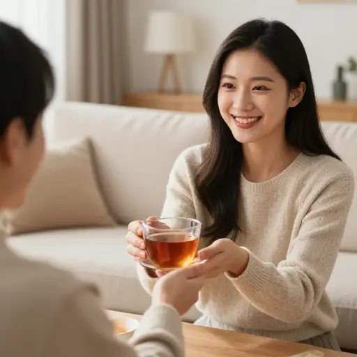 她是一个非常体贴的朋友。