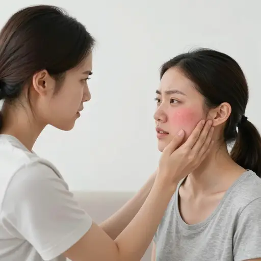 她喊叫并扇了我的脸。