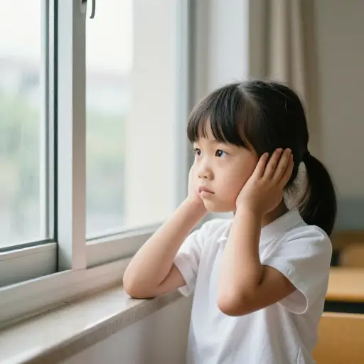 这个孩子又聋又哑。
