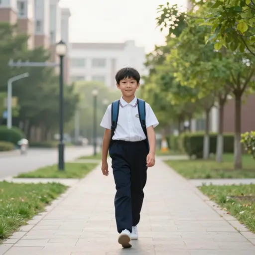 我通常步行来。
