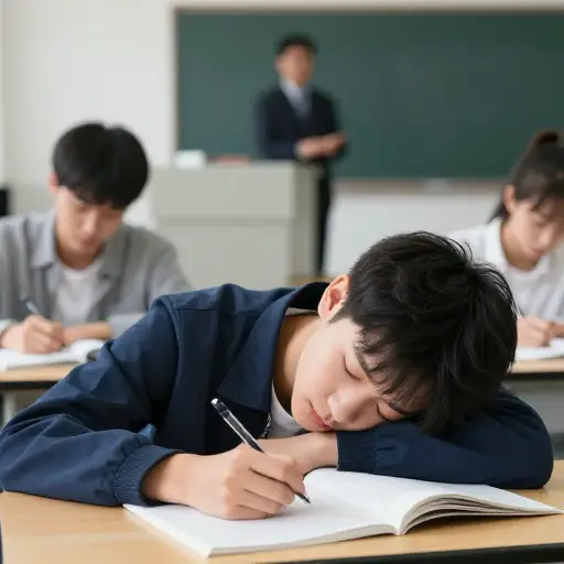 我在听讲座时渐渐睡着了。