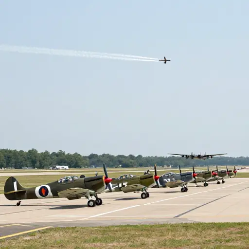 在第二次世界大战期间，航空技术取得了巨大进步。