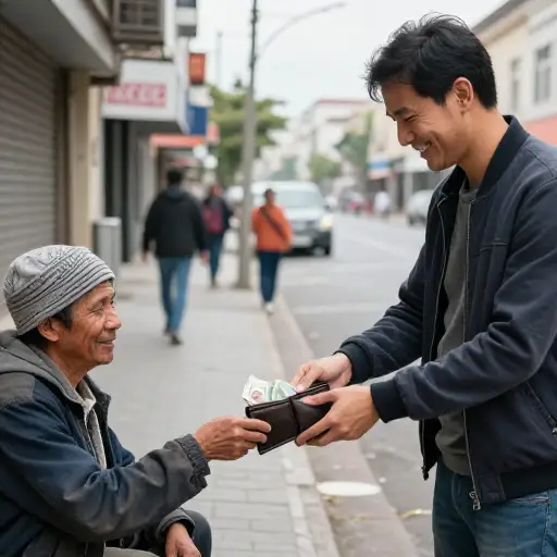 他想的时候可能非常慷慨。