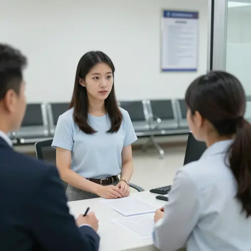 她申请了学生签证的延期。