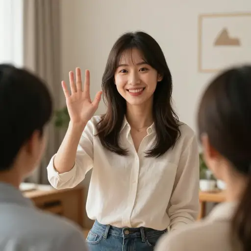 她对我们非常友善。