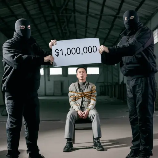 绑匪要求支付一百万美元的赎金才肯释放人质。
