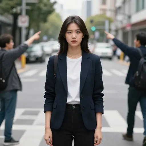 她发誓无论别人说什么，都要坚持自己的立场。