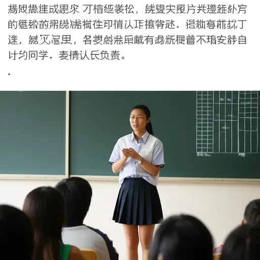 作为班长，莉莉负责在自习课上维持秩序。